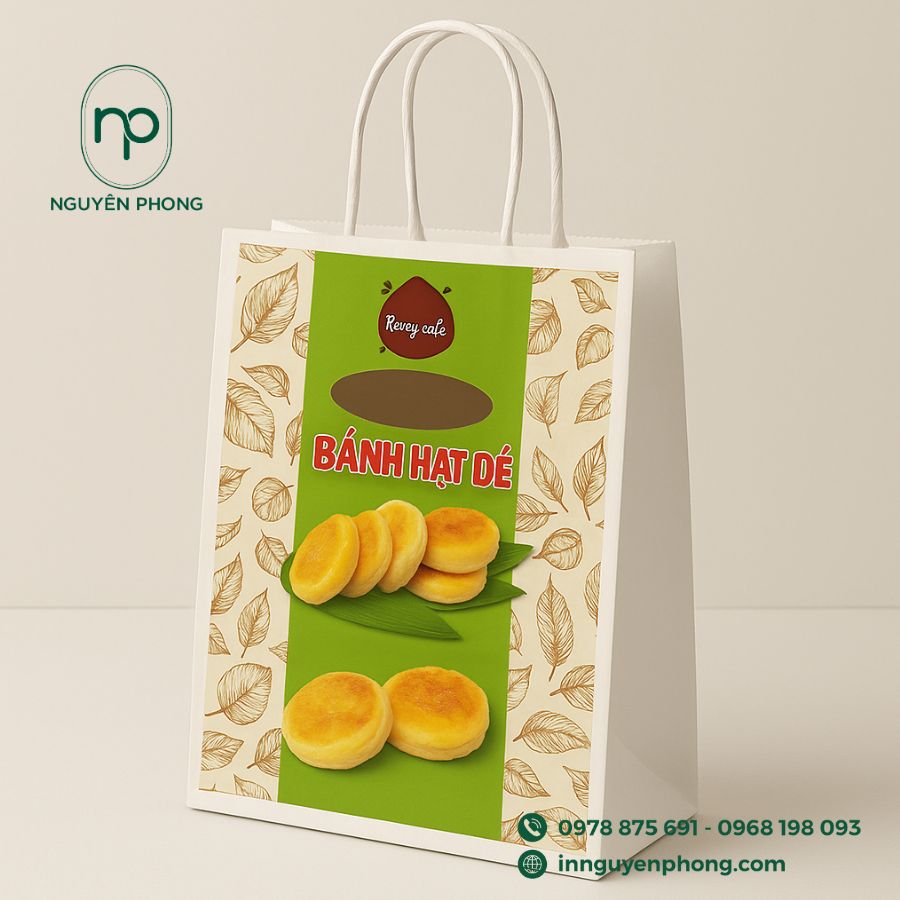 In Túi Giấy Đựng Bánh Hạt Dẻ